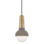 Mitzi Macy Aged Brass 6W x 13.5H Pendant
