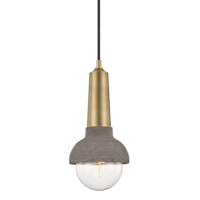 Mitzi Macy Aged Brass 6W x 13.5H Pendant