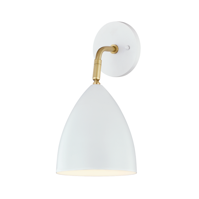 Mitzi Gia Aged Brass/soft Off White 6.25W x 12.5H Wall Sconce