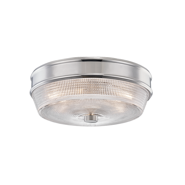 Mitzi Lacey Polished Nickel 10.25W x 4.25H Flush Mount