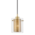 Mitzi Elanor Aged Brass 5.5W x 8.75H Pendant