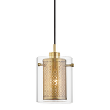 Mitzi Elanor Aged Brass 5.5W x 8.75H Pendant