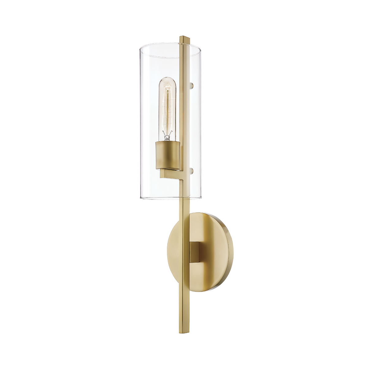 Mitzi Ariel Aged Brass 5.5W x 20.25H Wall Sconce