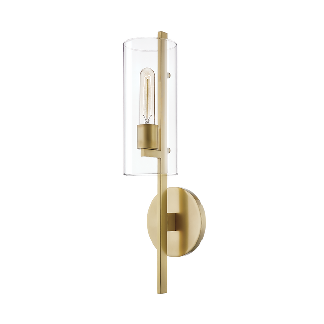 Mitzi Ariel Aged Brass 5.5W x 20.25H Wall Sconce