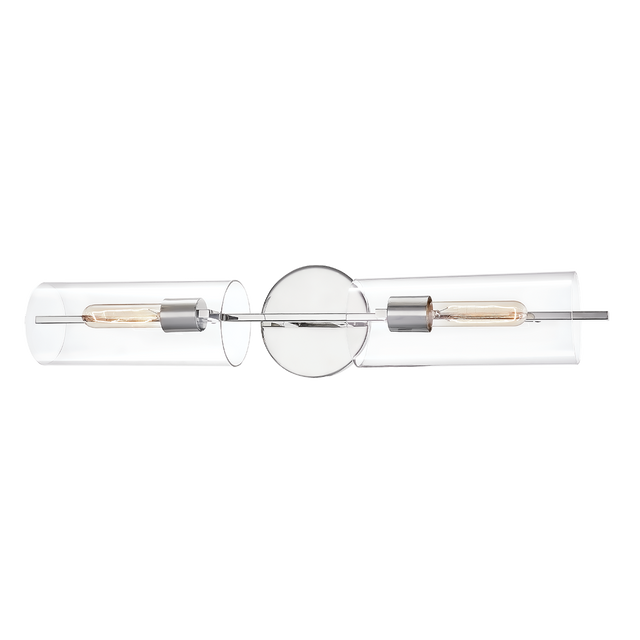 Mitzi Ariel Polished Nickel 5.5W x 28H Wall Sconce