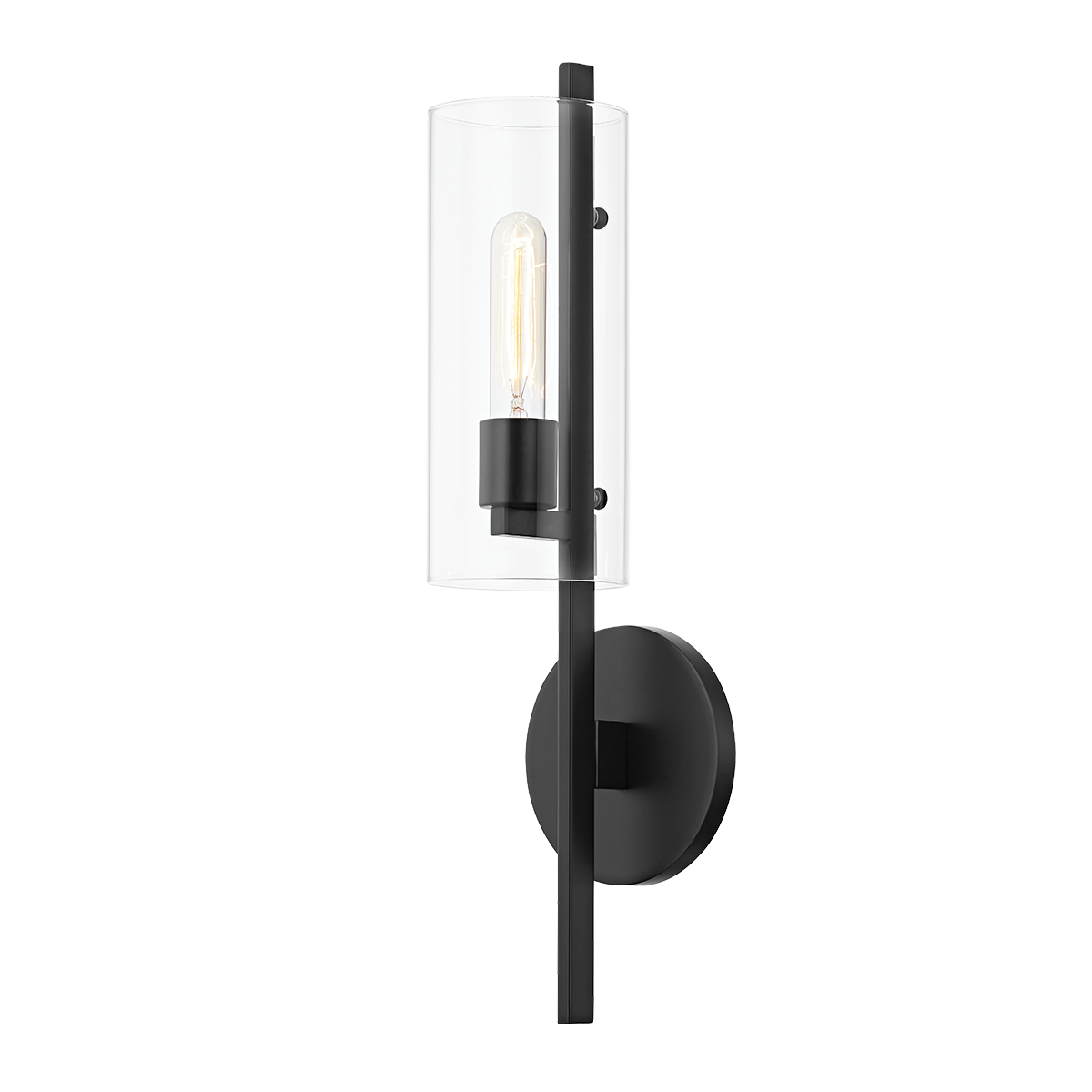 Mitzi Ariel Soft Black 5.5W x 20.25H Wall Sconce