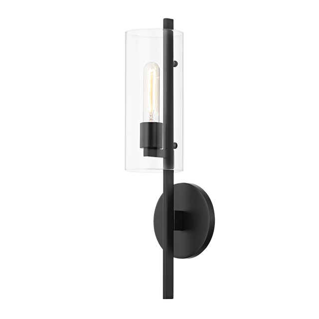 Mitzi Ariel Soft Black 5.5W x 20.25H Wall Sconce