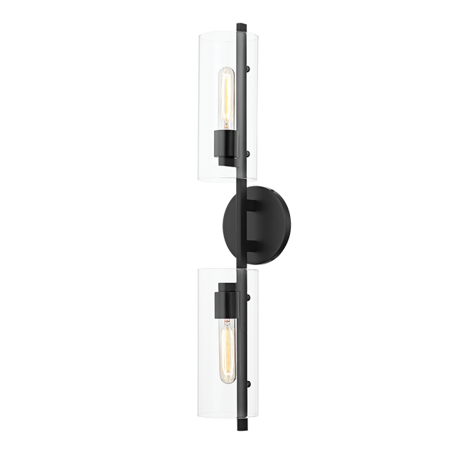 Mitzi Ariel Soft Black 5.5W x 28H Wall Sconce