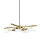 Mitzi Ariel Aged Brass 28W x 9.5H Chandelier