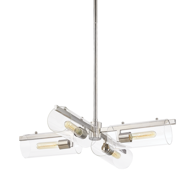 Mitzi Ariel Polished Nickel 28W x 9.5H Chandelier