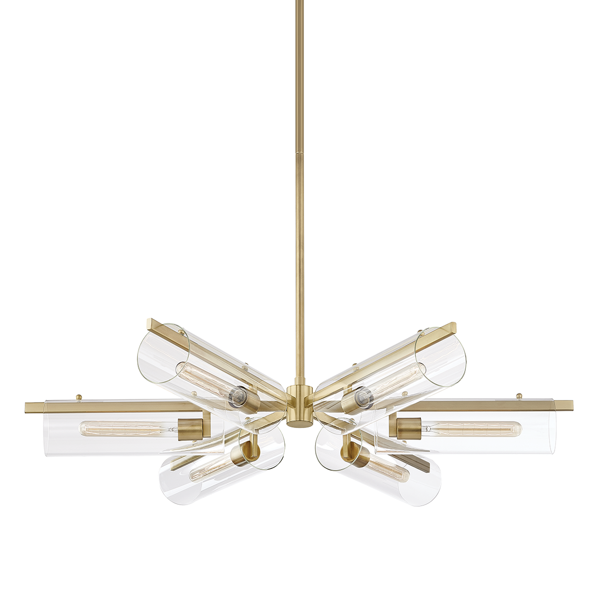Mitzi Ariel Aged Brass 40W x 9.5H Chandelier