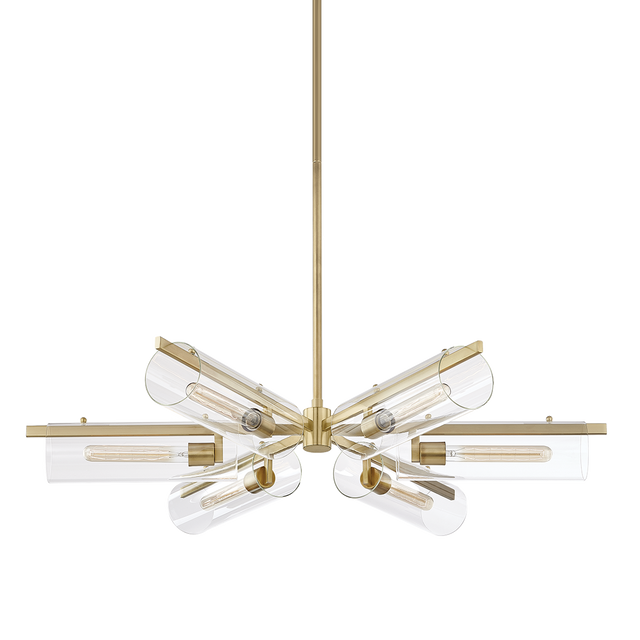 Mitzi Ariel Aged Brass 40W x 9.5H Chandelier