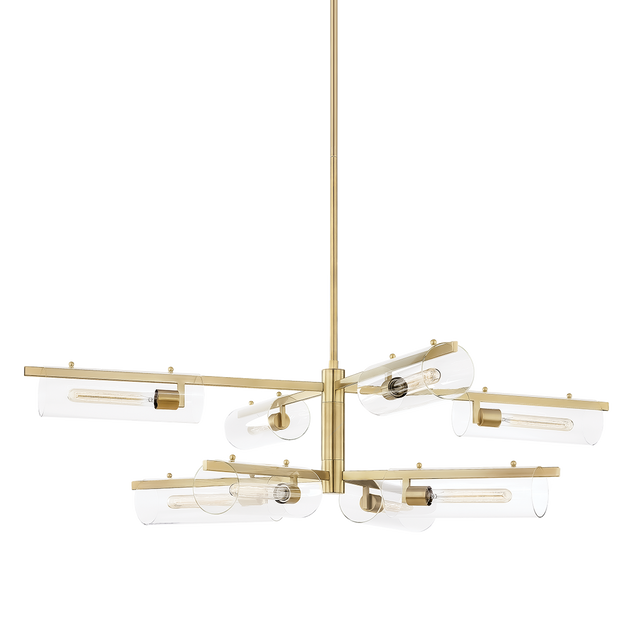 Mitzi Ariel Aged Brass 52.75W x 16.25H Chandelier