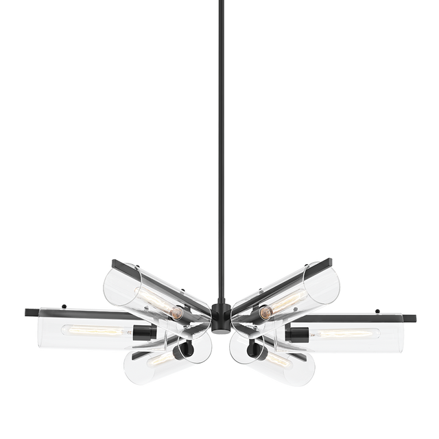 Mitzi Ariel Soft Black 40W x 9.5H Chandelier