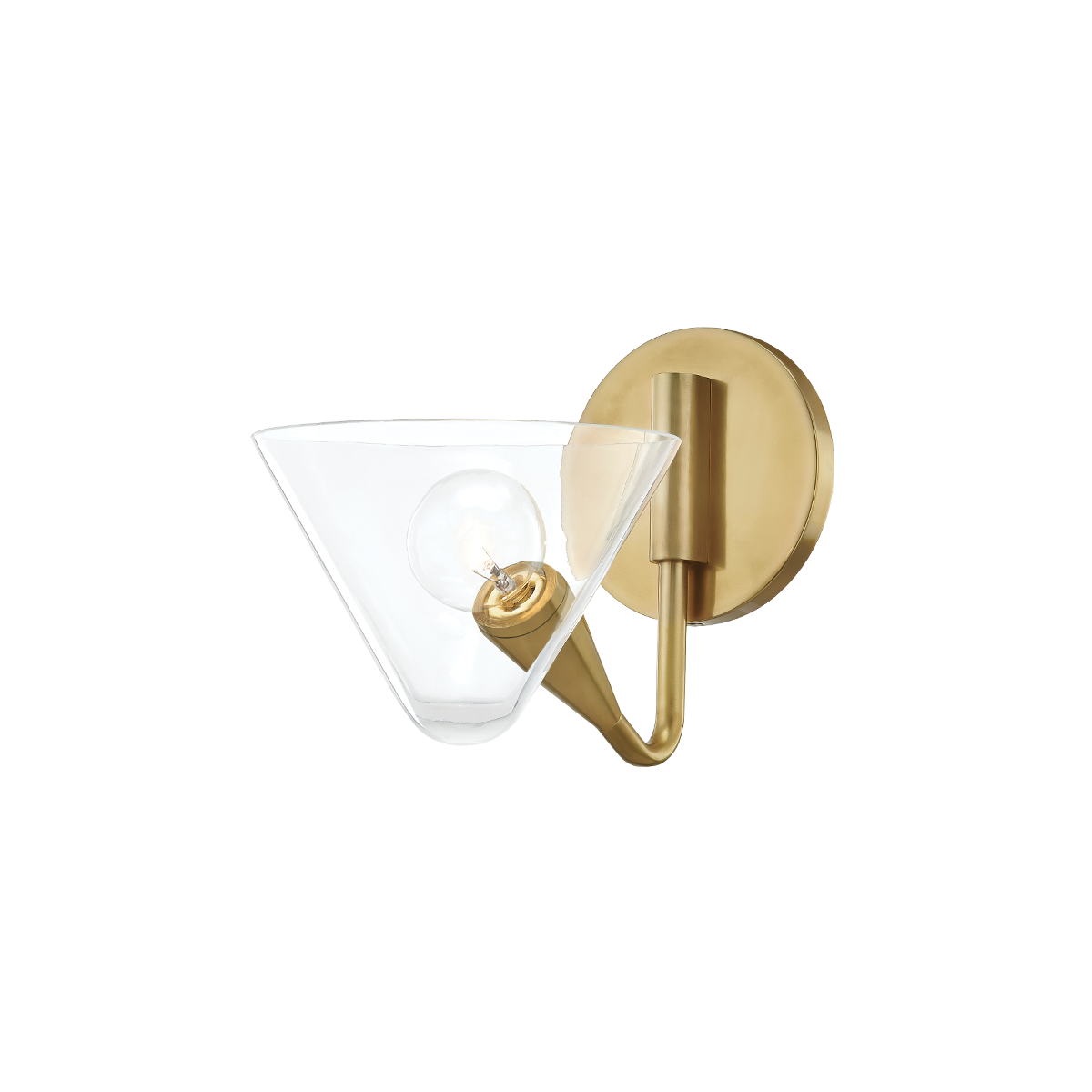 Mitzi Isabella Aged Brass 6.25W x 7.25H Wall Sconce