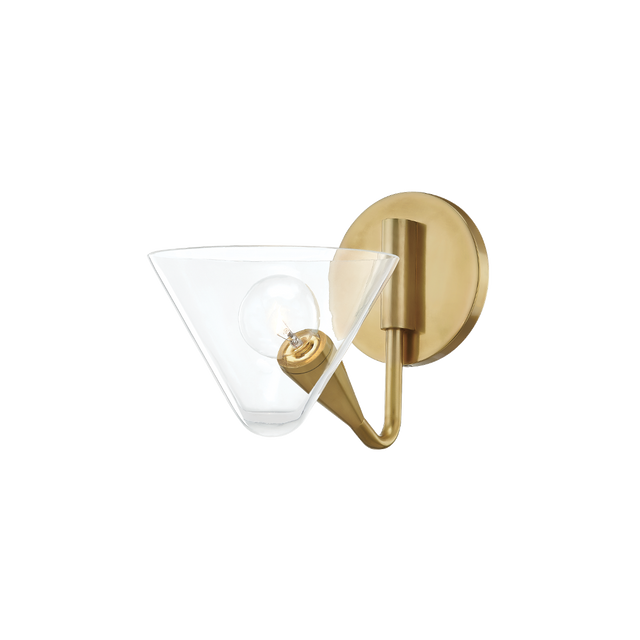Mitzi Isabella Aged Brass 6.25W x 7.25H Wall Sconce