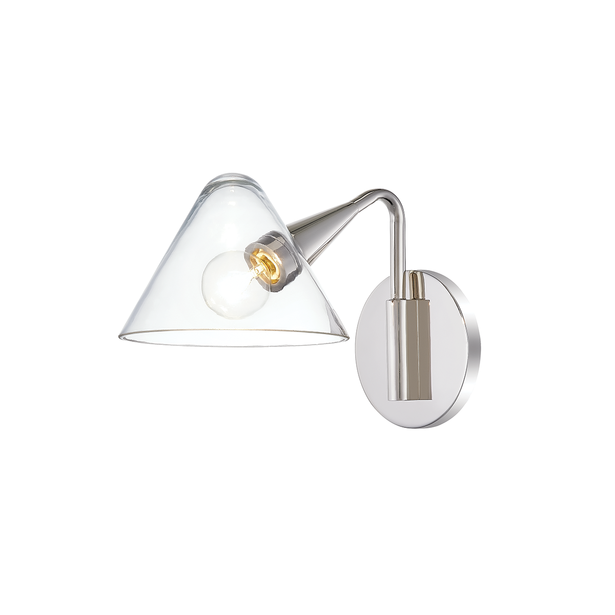 Mitzi Isabella Polished Nickel 6.25W x 7.25H Wall Sconce