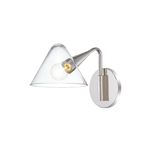 Mitzi Isabella Polished Nickel 6.25W x 7.25H Wall Sconce