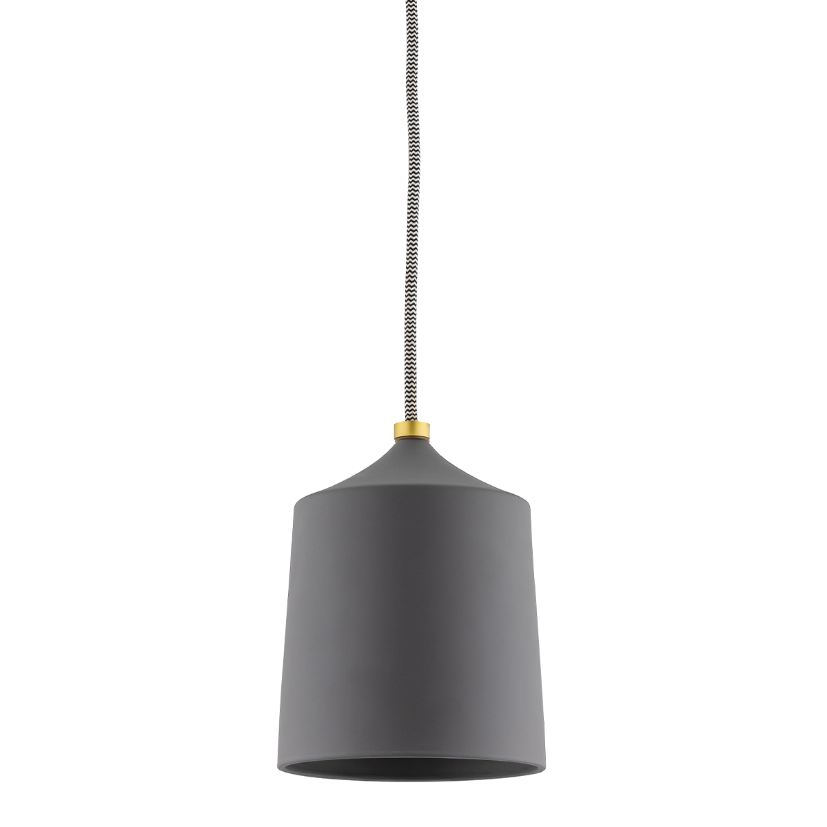 Mitzi Megan Aged Brass/matte Black 5.75W x 7.5H Pendant