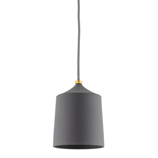 Mitzi Megan Aged Brass/matte Black 5.75W x 7.5H Pendant