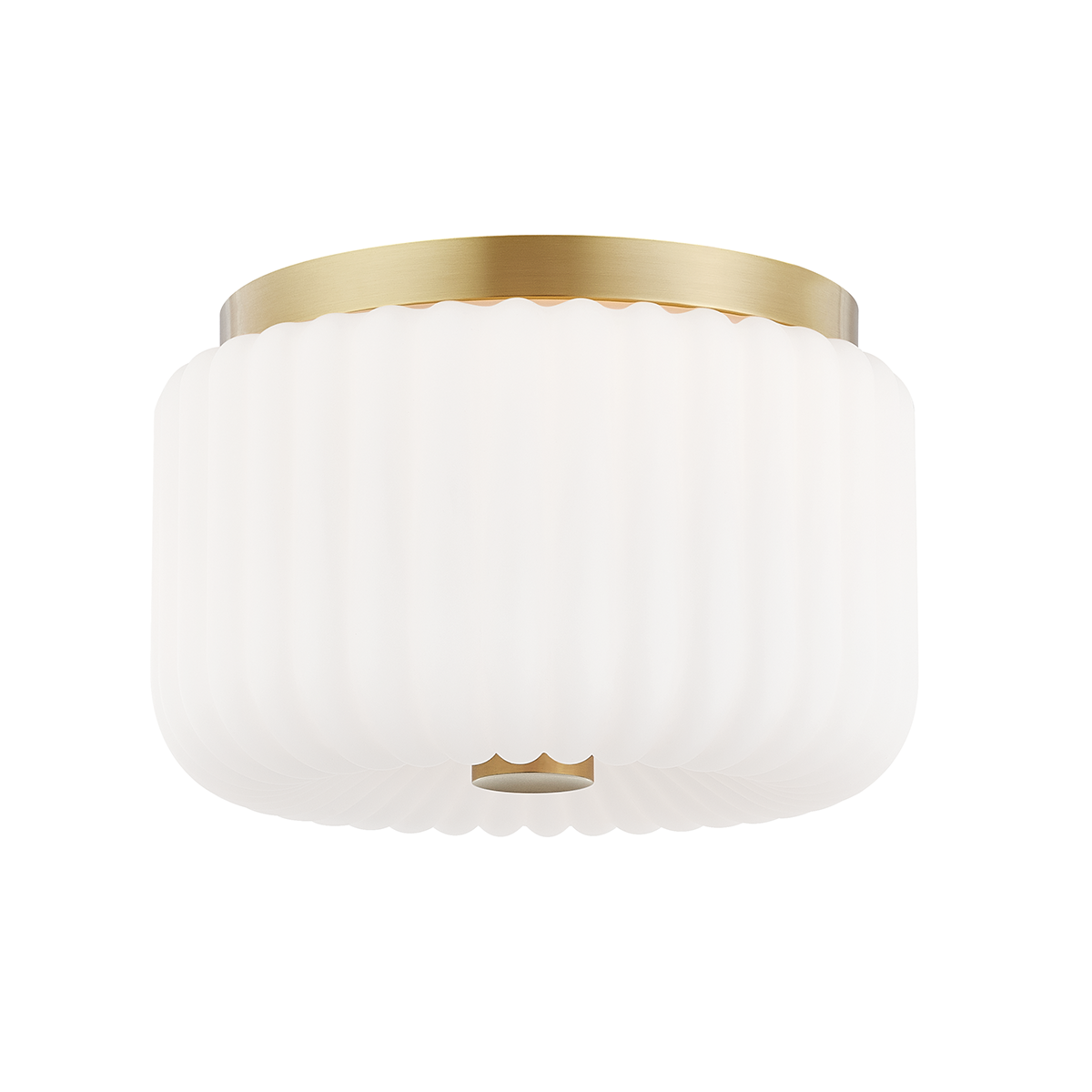 Mitzi Lydia Aged Brass 10W x 6.25H Flush Mount