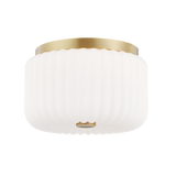 Mitzi Lydia Aged Brass 10W x 6.25H Flush Mount
