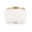 Mitzi Lydia Aged Brass 10W x 6.25H Flush Mount
