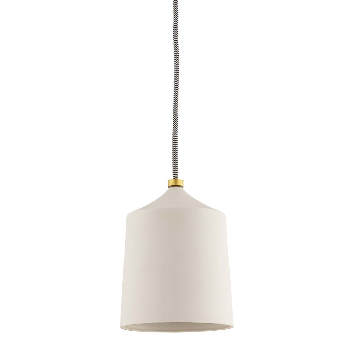 Mitzi Megan Aged Brass/Matte White 5.75W x 7.5H Pendant