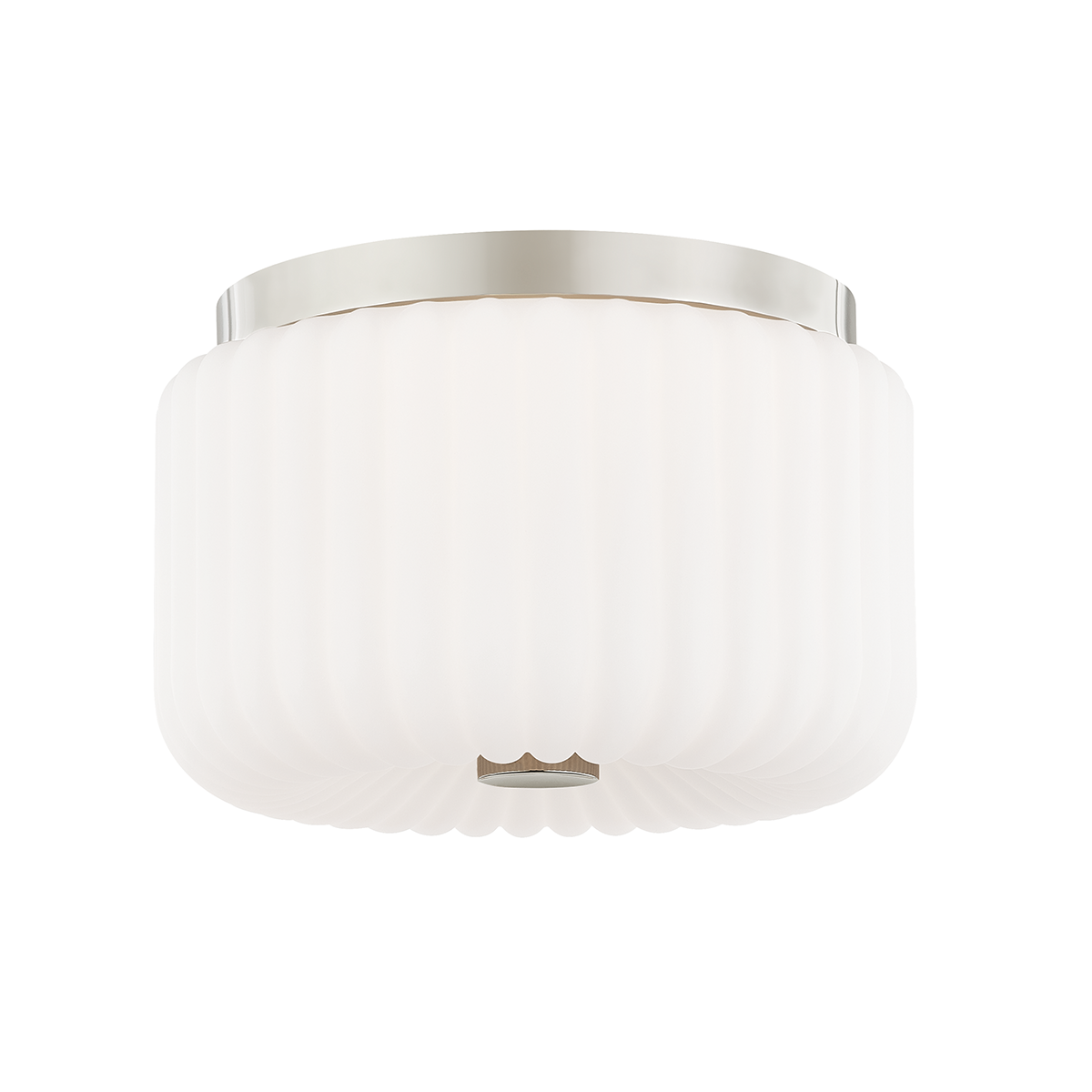 Mitzi Lydia Polished Nickel 10W x 6.25H Flush Mount