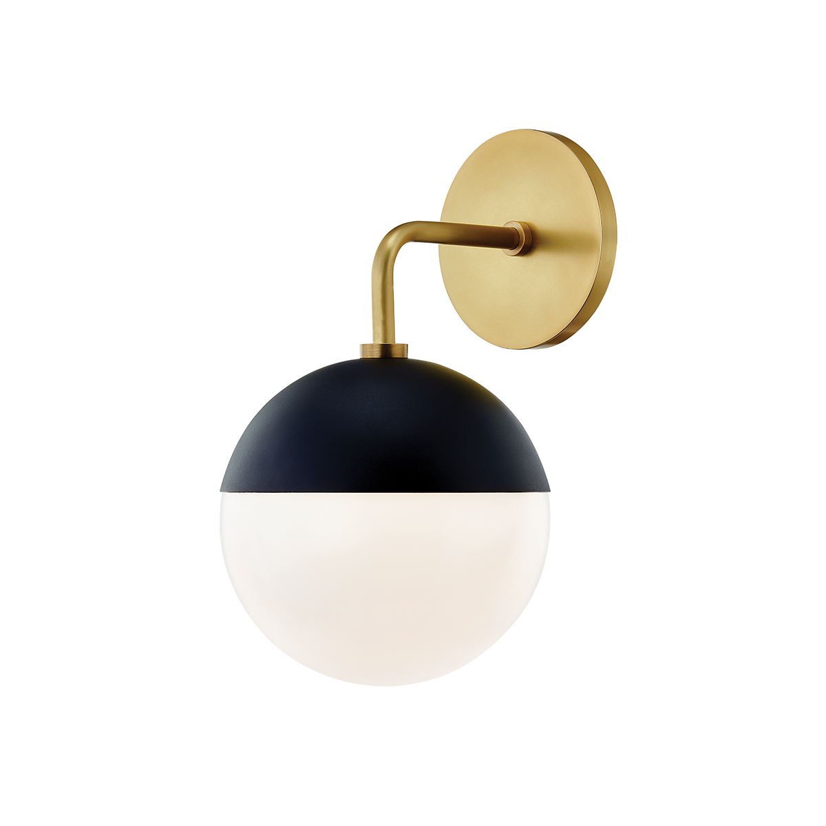 Mitzi Renee Aged Brass/black 6.75W x 11.75H Wall Sconce