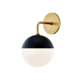 Mitzi Renee Aged Brass/black 6.75W x 11.75H Wall Sconce