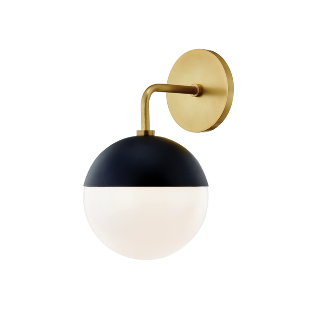 Mitzi Renee Aged Brass/black 6.75W x 11.75H Wall Sconce