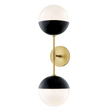 Mitzi Renee Aged Brass/black 6.75W x 22H Wall Sconce