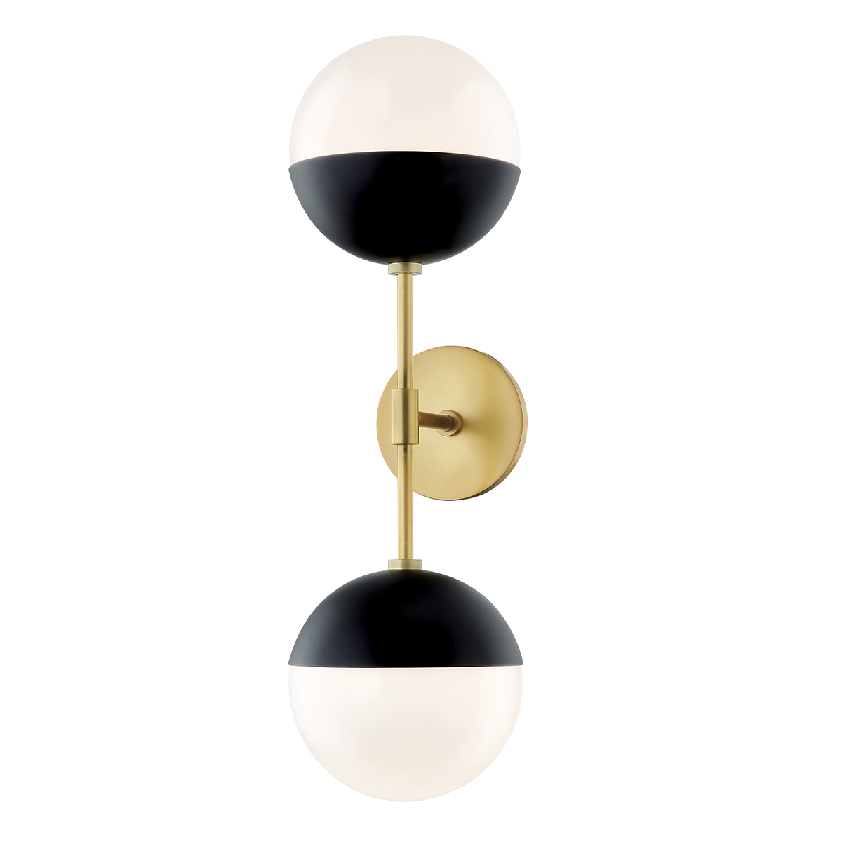 Mitzi Renee Aged Brass/black 6.75W x 22H Wall Sconce