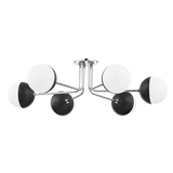 Mitzi Renee Polished Nickel/black 28W x 15.5H Semi-Flush Mount