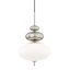 Mitzi Elsie Polished Nickel 13W x 21H Pendant