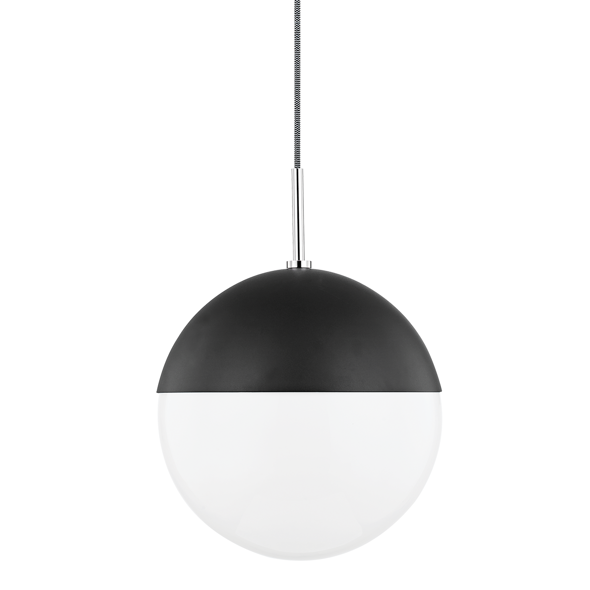 Mitzi Renee Polished Nickel/black 12W x 9H Pendant