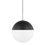 Mitzi Renee Polished Nickel/black 12W x 9H Pendant