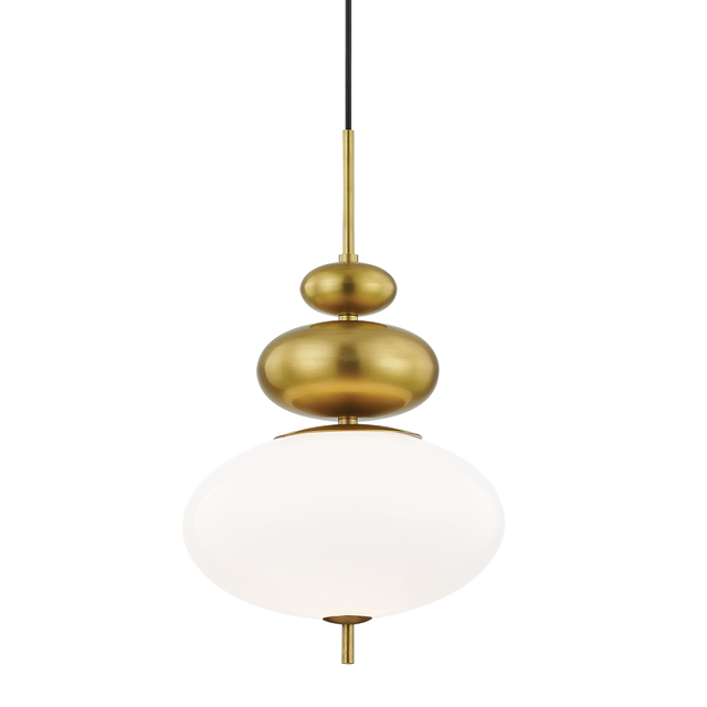 Mitzi Elsie Aged Brass 13W x 21H Pendant