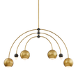 Mitzi Willow Aged Brass/black 48.75W x 28.62H Chandelier
