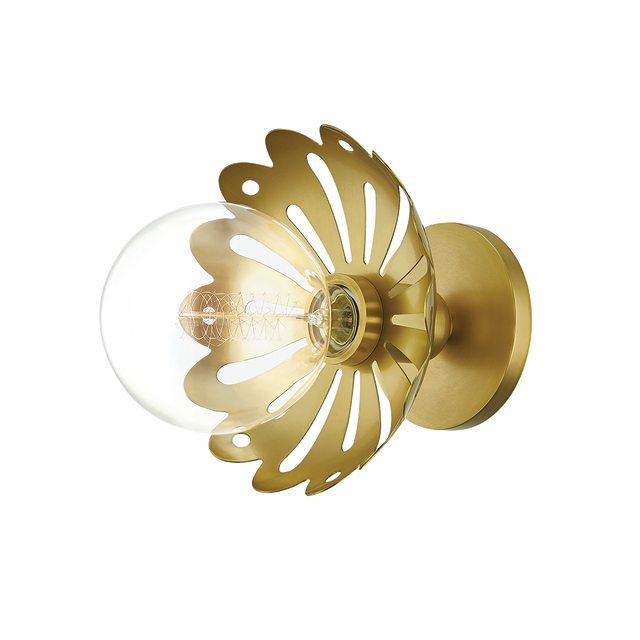 Mitzi Alyssa Aged Brass 8W x 8H Wall Sconce