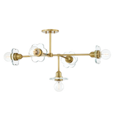 Mitzi Alexa Aged Brass 27.5W x 36.75L x 15H Chandelier