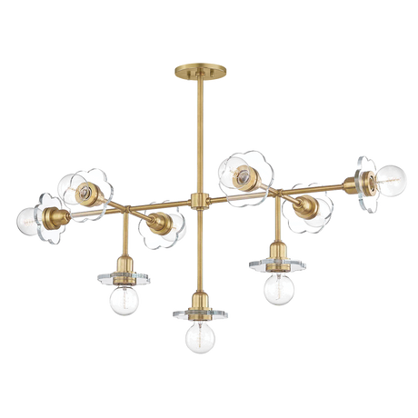 Mitzi Alexa Aged Brass 23.25W x 46L x 19.5H Chandelier
