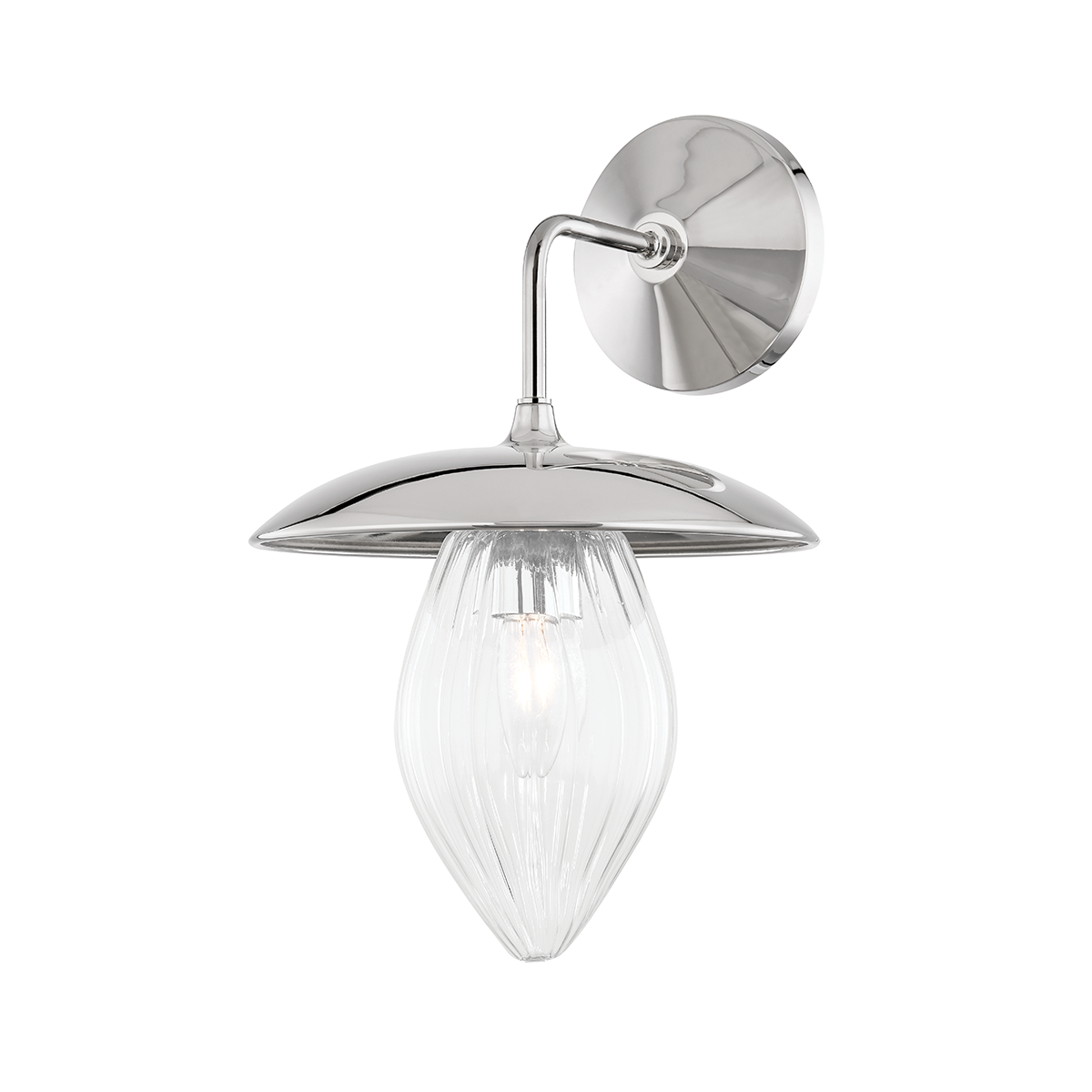 Mitzi Lana Polished Nickel 9W x 13.5H Wall Sconce