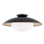 Mitzi Cadence Black Lustro/gold Leaf Combo 21W x 9H Semi-Flush Mount