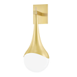 Mitzi Ariana Aged Brass 6.75W x 18.25H Wall Sconce