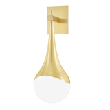 Mitzi Ariana Aged Brass 6.75W x 18.25H Wall Sconce