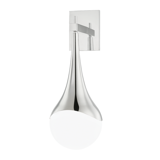 Mitzi Ariana Polished Nickel 6.75W x 18.25H Wall Sconce