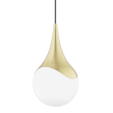 Mitzi Ariana Aged Brass 10.5W x 19.25H Pendant