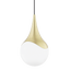 Mitzi Ariana Aged Brass 10.5W x 19.25H Pendant